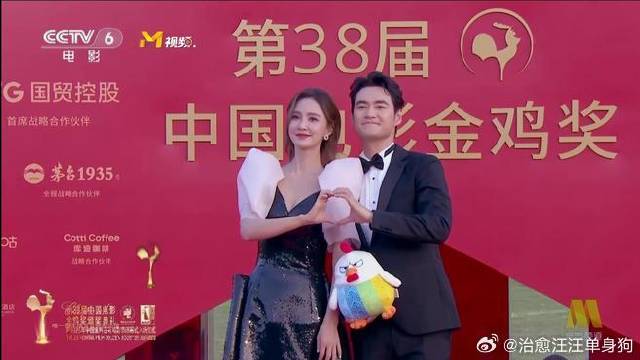 张歆艺、袁弘牵手亮相第38届金鸡奖颁奖典礼入场仪式