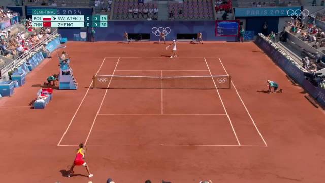 郑钦文击败世界第一斯瓦泰克晋级巴黎奥运女单决赛