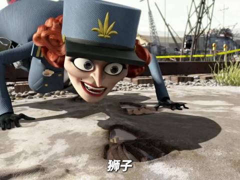 马达加斯加中的概念神！狮子：嗯？舔个水把我户开了？