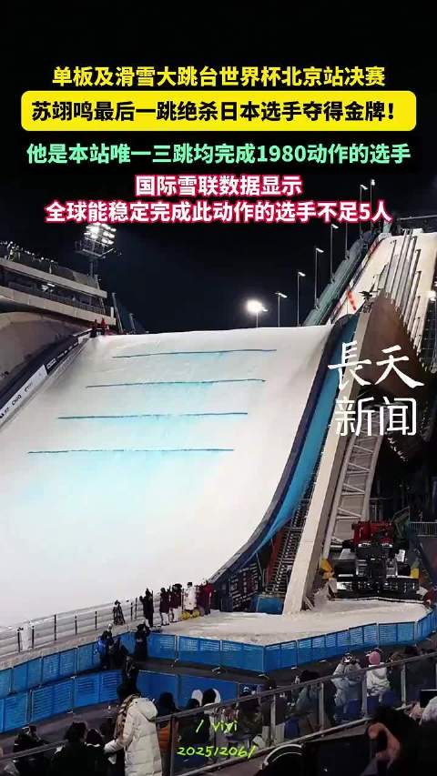 苏翊鸣大跳台世界杯金牌