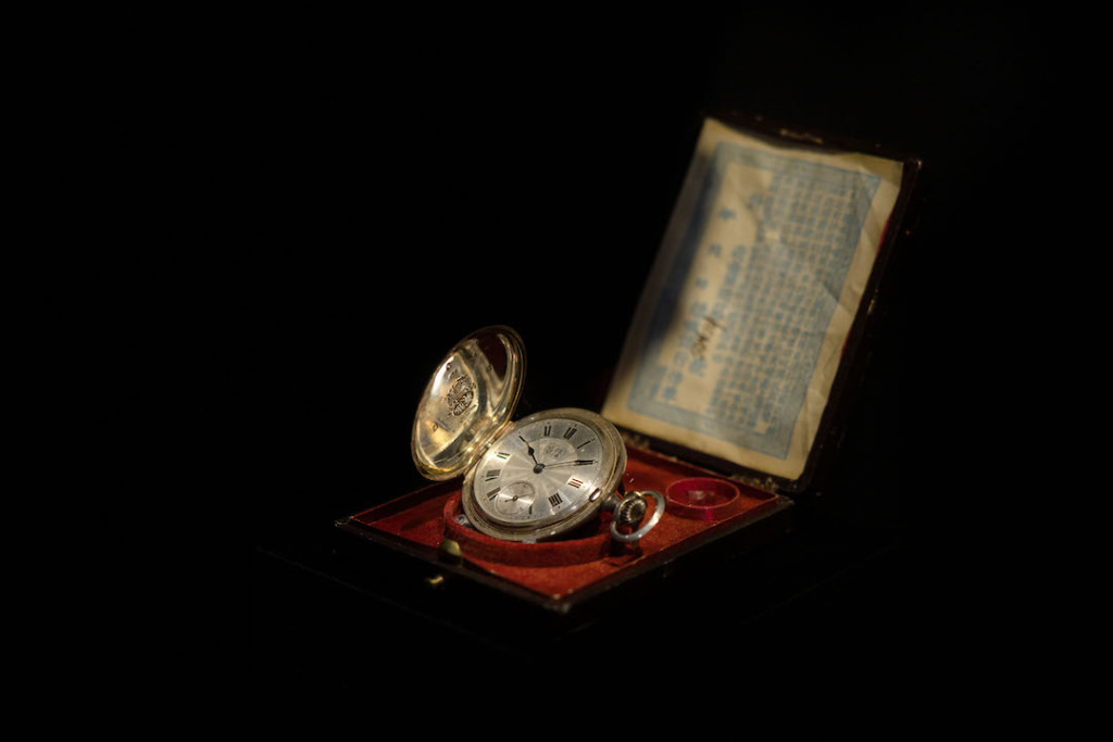 展览现场 展出的播威 为中国市场制作的怀表