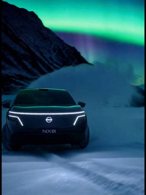 雪地极光漂移的NX8，好美