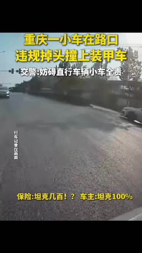 车主报保险称撞坦克，保险公司询问车型引热议