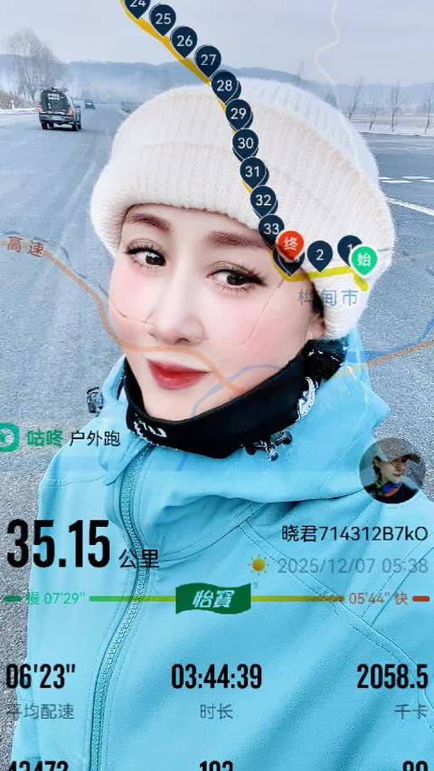 天再凉～也挡不住滚烫初心 跑起来～活成自己的暖阳周末愉快