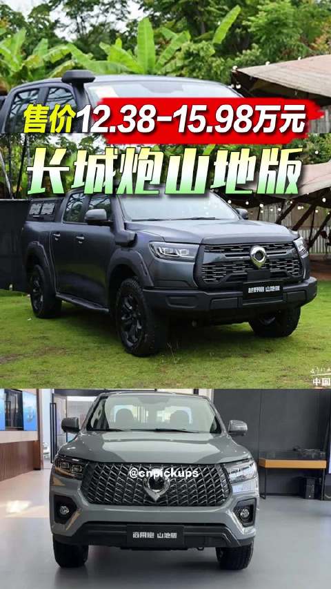 长城炮山地版上市 12.38万起