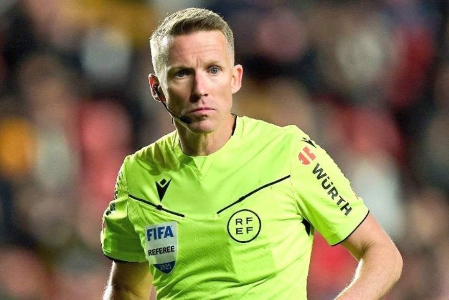 官方：西班牙名哨“平方哥”执法欧冠第6轮亚特兰大vs切尔西