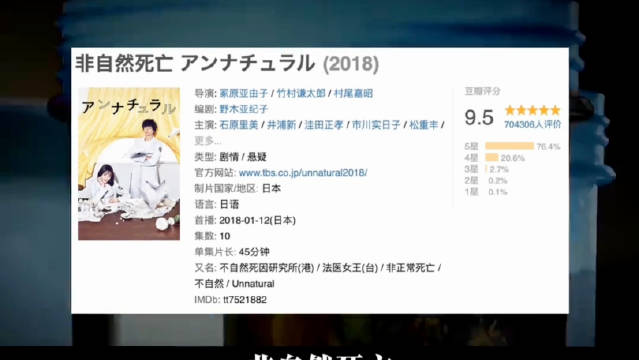 悬疑日剧非自然死亡聚焦无名之毒案