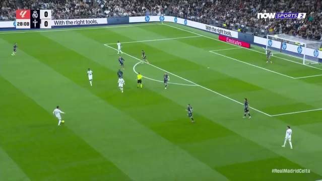 皇马0比2塞尔塔，巴尔韦德楚阿梅尼远射失准