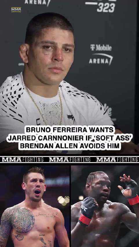 布鲁诺-费雷拉喊话康诺尼尔,称艾伦不愿应战