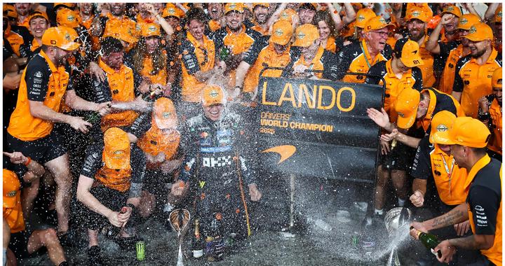 体育头图丨英国车手诺里斯首次加冕F1车手总冠军