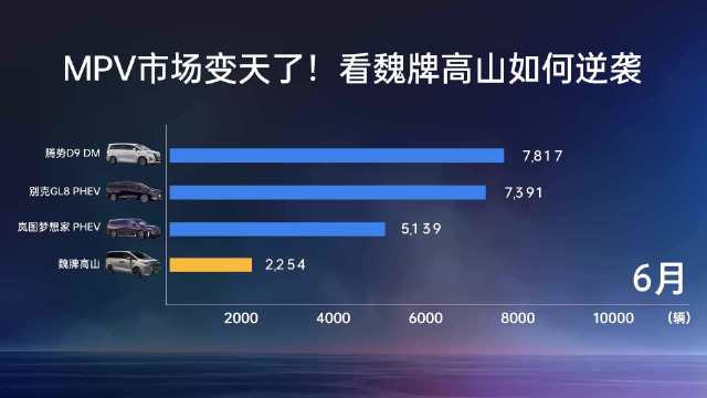 魏牌高山11月再度斩获全国MPV销量冠军