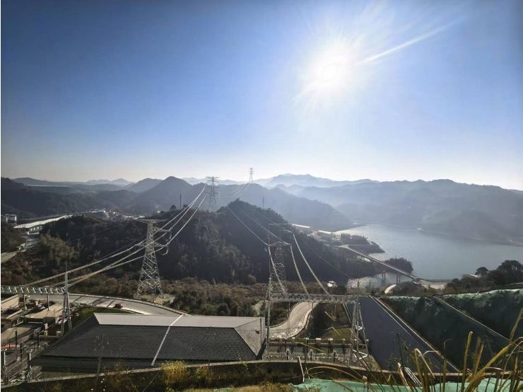 ▲ 浙江天台抽水蓄能电站开关站和外送线路