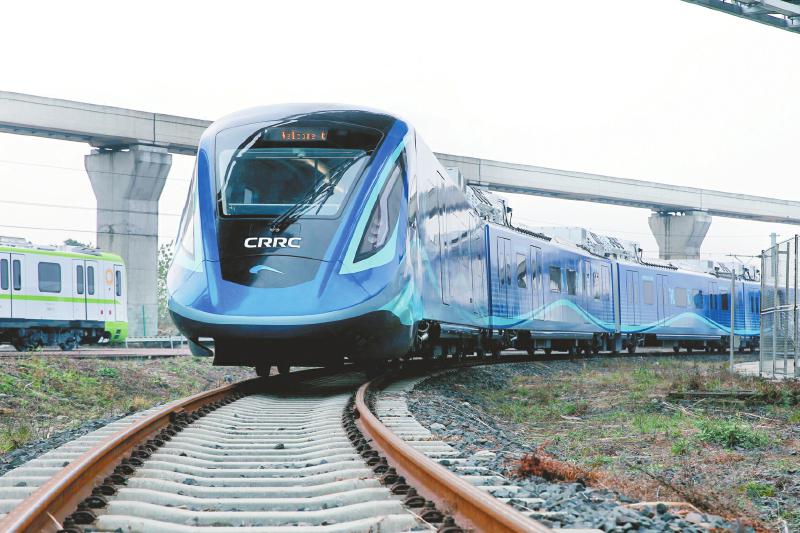 “新都造”国内首列氢能市域列车动力系统。 荣创新能公司供图