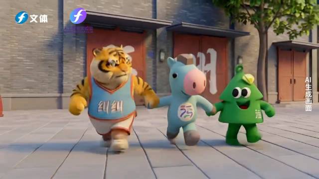 2025福州马拉松萌趣开跑，AI助力福马三宝亮相