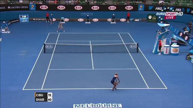 2014澳网齐布尔科娃第四轮力克莎拉波娃