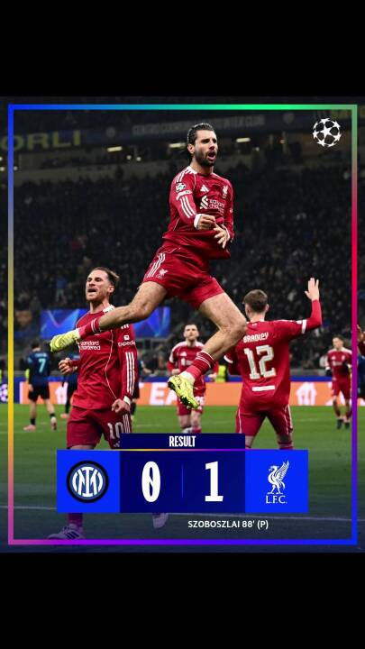 欧冠第6轮利物浦客胜国米，巴萨逆转法兰克福，拜仁轻取葡体