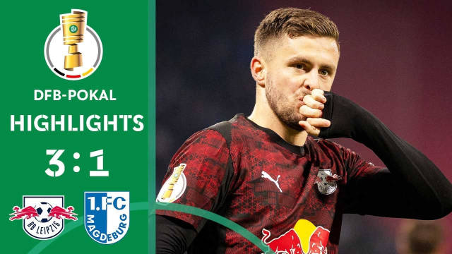 鲍姆加特纳双响努萨传射，莱比锡3-1马格德堡晋级德国杯八强