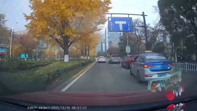 加塞插队视频车让他进来，后面这操作有点过分了吧？