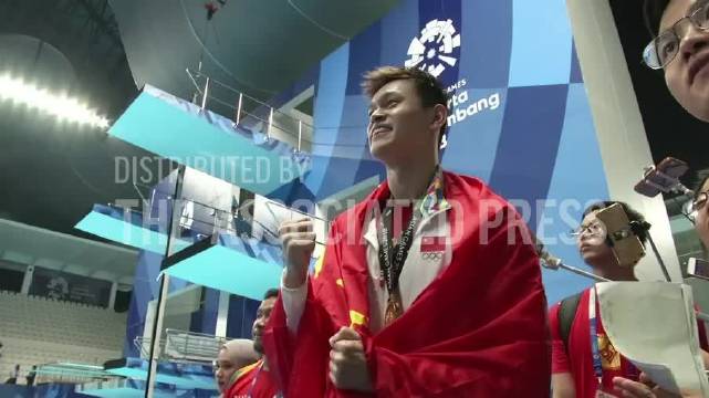 孙杨亚运会1500自三连冠，带病坚持夺四金二银