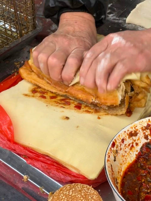 合肥人的早饭千张卷油条可以包一切谁懂啊