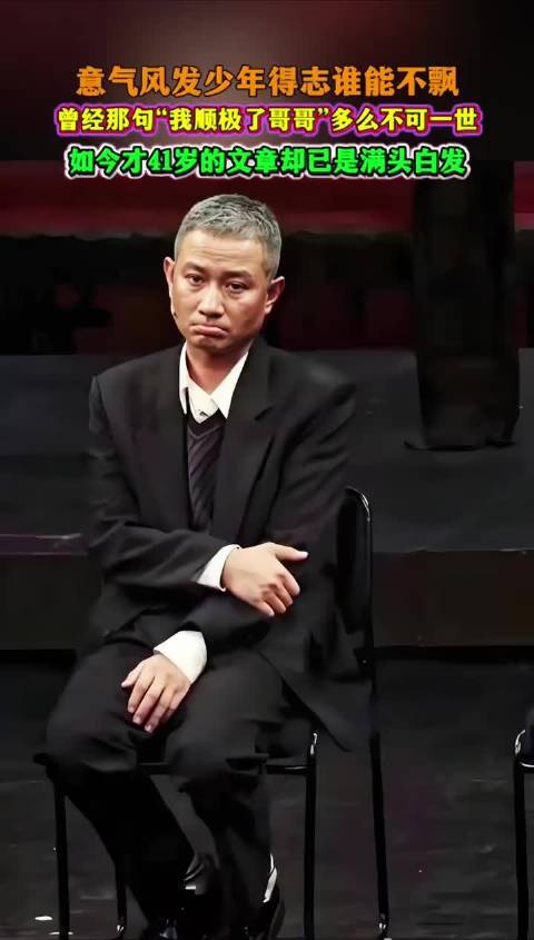 文章因成名太早致事业崩塌