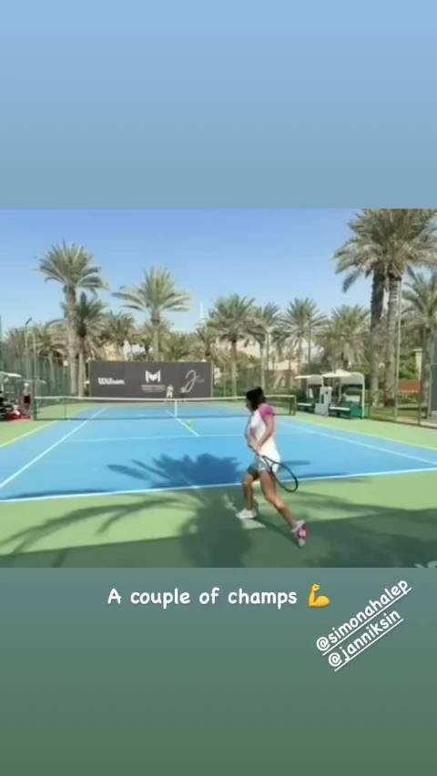 活久见！辛纳和哈勒普一起训练