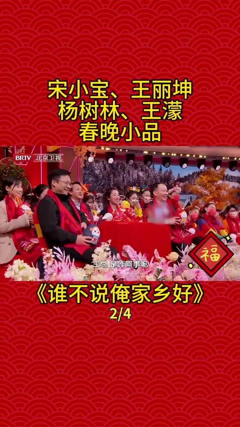 宋小宝，王丽坤，杨树林，王濛演绎小品《谁不说俺家乡好》太搞笑了！