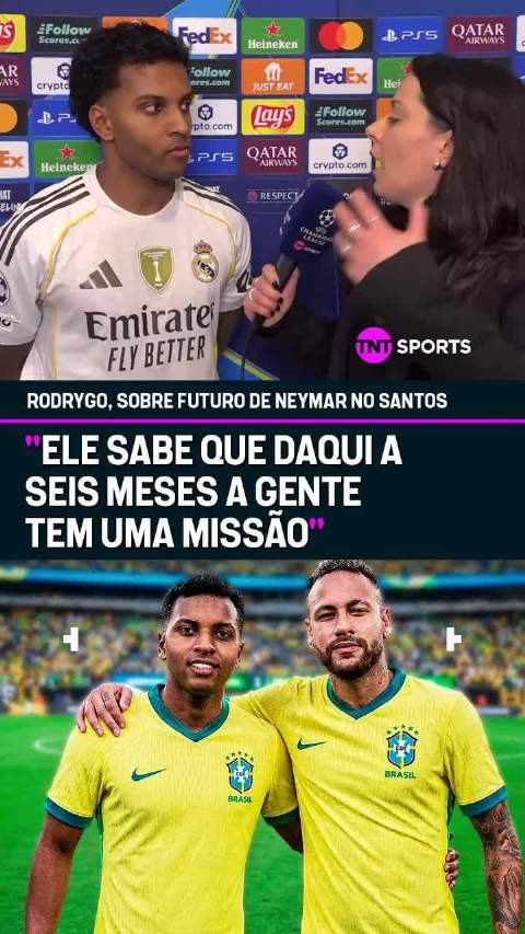 罗德里戈赛后采访谈到了内马尔内马尔