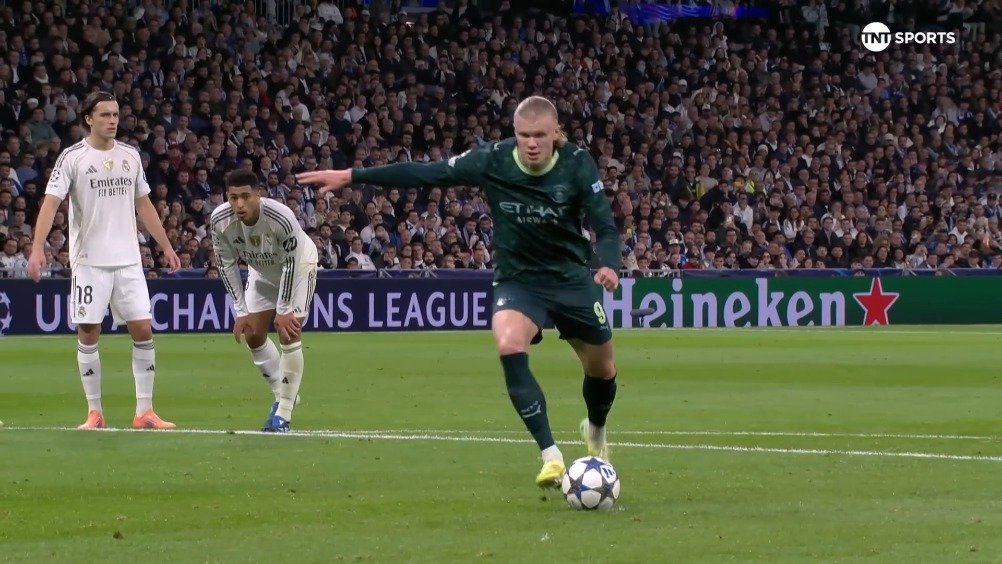 皇马1比2遭曼城逆转，罗德里戈破荒哈兰德点射制胜