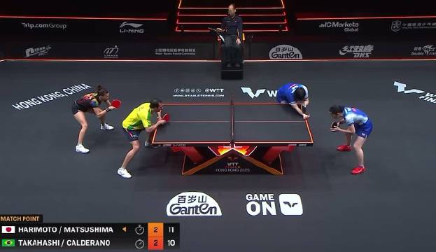 松岛辉空/张本美和3比2卡尔德拉诺/高桥布鲁娜