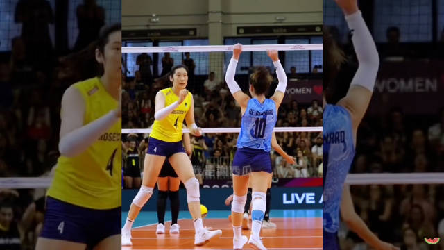 朱婷神仙球 朱婷与德吉纳罗的这反应绝了！