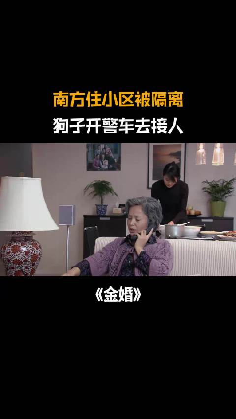 金婚：南方住小区被隔离，大庄指挥狗子接人，直接开上警车去