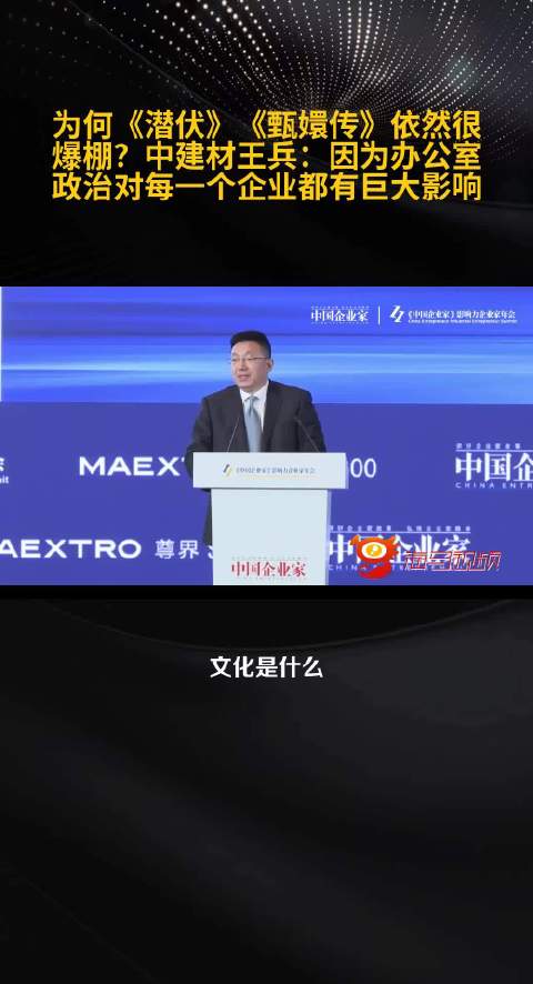 为何《潜伏》《甄嬛传》依然很爆棚？王兵：因为办公室政治对每一个企业都有巨大影响