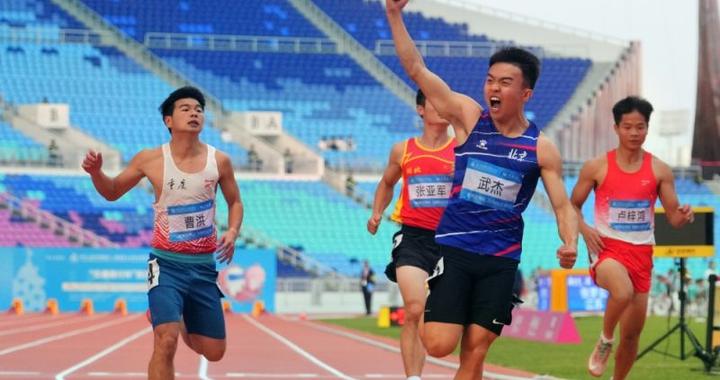 10.68秒！田径短跑刮起“杰旋风”，北京听障运动员武杰加冕残特奥会双冠王