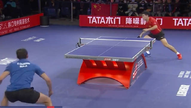 打外战让三追四，整个国乒男选手里面，也就只有半区战神梁靖崑！