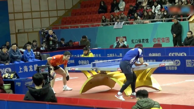 2017乒超联赛许昕激战梁靖崑，上海中星对阵霸州海润