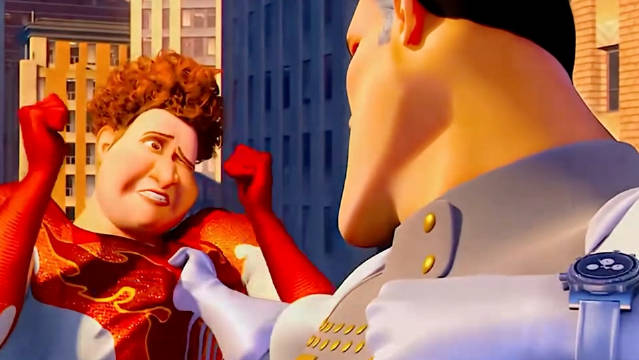 虽然这个是假的超人，但是压迫感还是一样的 (•_•)