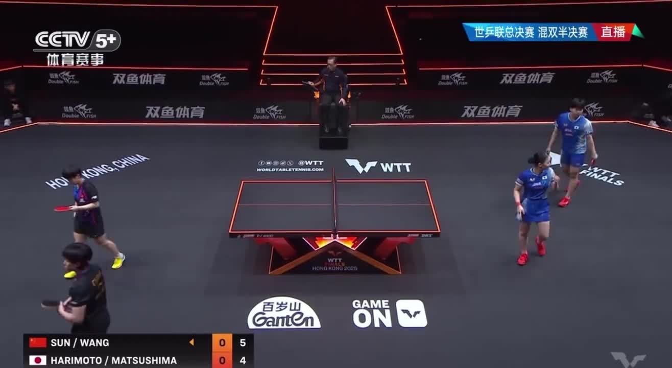 王楚钦孙颖莎3比0松岛辉空张本美和 成功晋级决赛