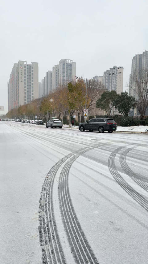 理想i6雪地谨慎行驶遭L8超车，VLA系统无视积雪标线