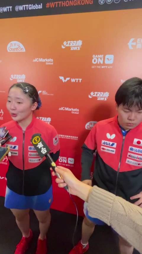 WTT香港总决赛张本美和赞中国队厉害，感受球迷热情