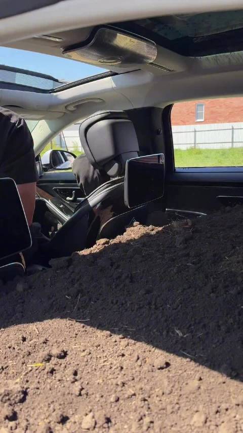 在迈巴赫里种花