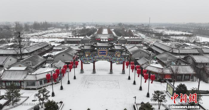 晋商大院迎初雪