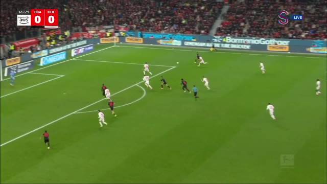 精彩的蝎子摆尾！ 来自勒沃库森的特里耶