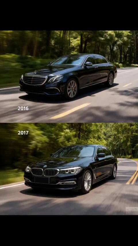 奔驰E和宝马5系二十年的外观变化～你最喜欢哪一代？