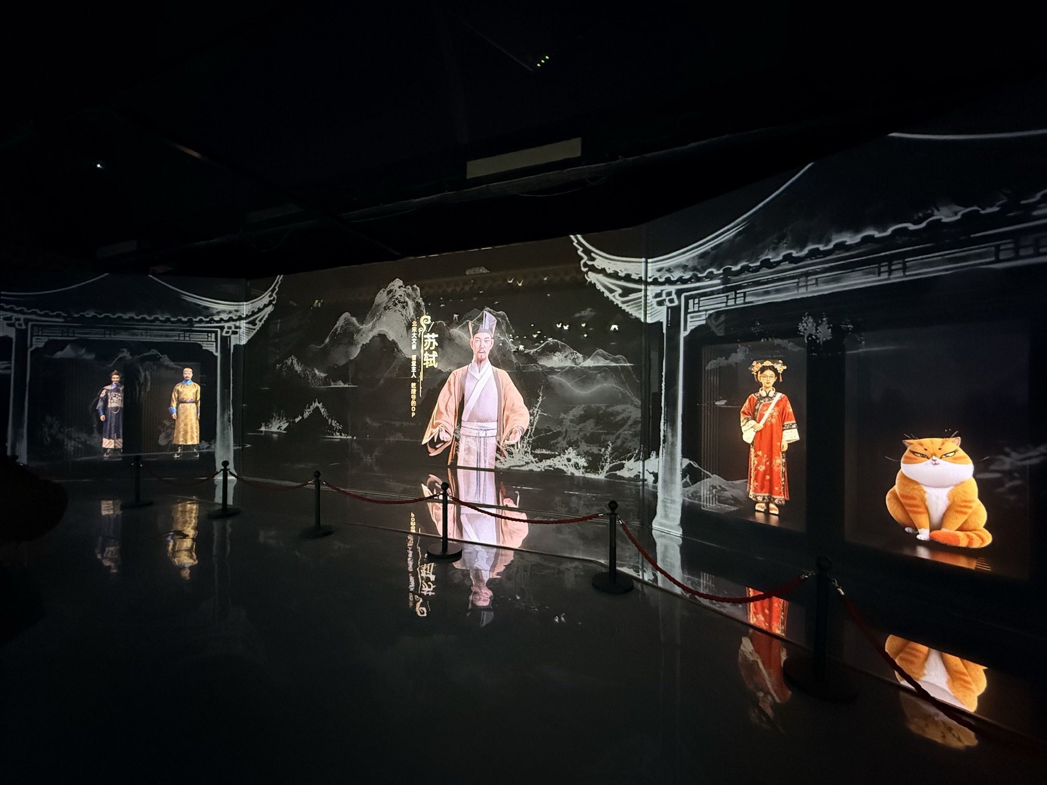 「京師萬象圖」衍生的首部AI全息劇《畫里有神喵》正選。主辦方供圖