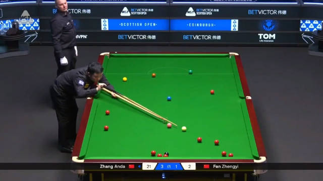 张安达单杆59分力克范争一，晋级苏格兰公开赛32强