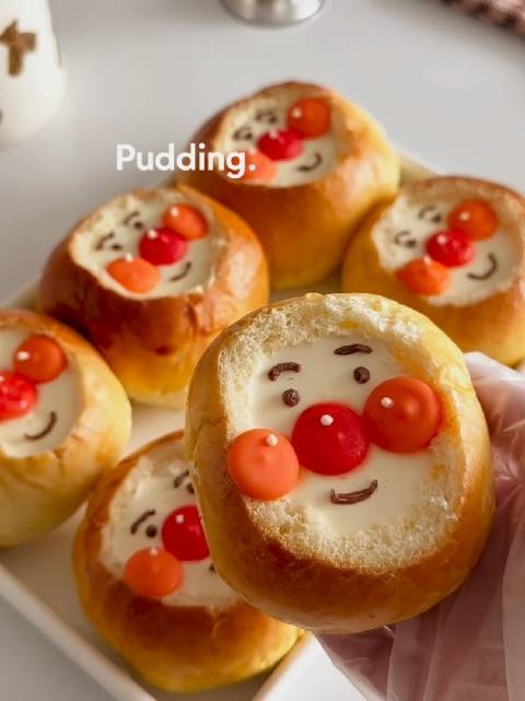 超人芋泥布丁面包超可爱