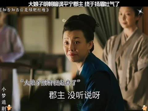 知否大娘子明嘲暗讽平宁郡主终扬眉吐气
