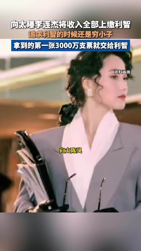 向太曝李连杰将收入全部上缴利智