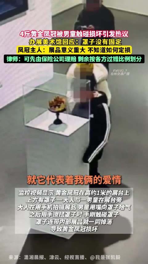 张凯毅否认4斤黄金凤冠被毁是炒作：“没有必要去炒作毁自己”